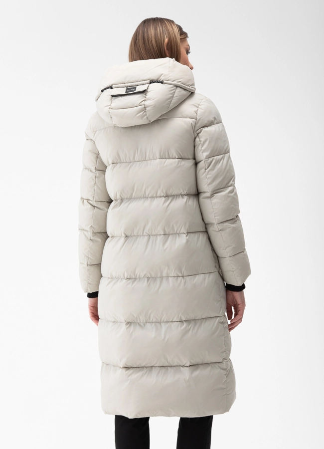 Пуховик женский с капюшоном  модель № 28011 в рассрочку