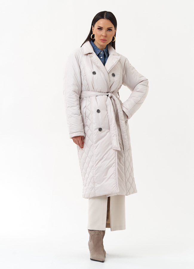 Женское утепленное пальто со съемным капюшоном модель № 30091 универмаг малина