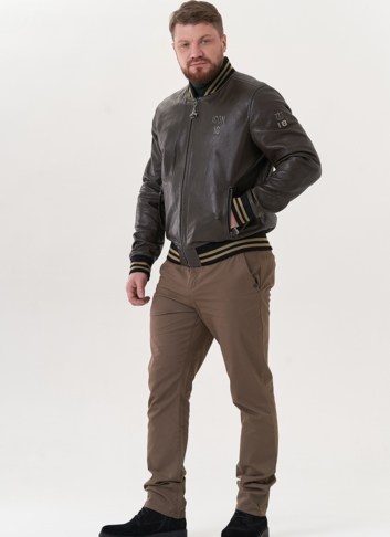 Мужская кожаная куртка "пилот"