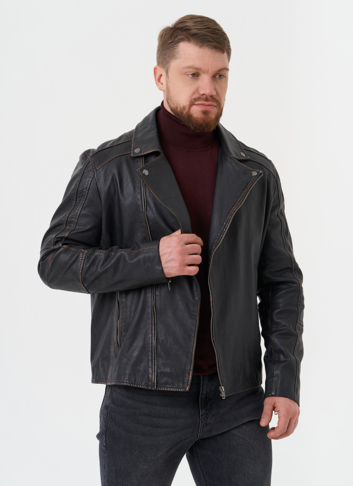 Куртка "косуха" из натуральной кожи