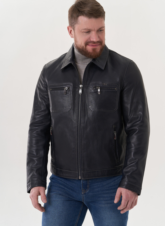 Мужская кожаная куртка "рубашка"