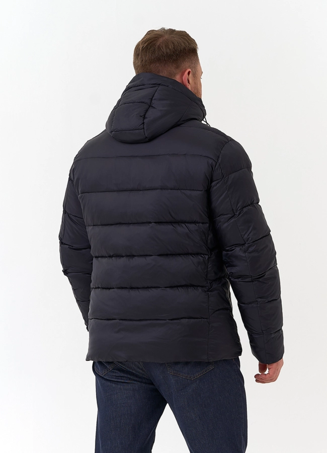 фото Мужской пуховик с капюшоном  модель № 34057 фото