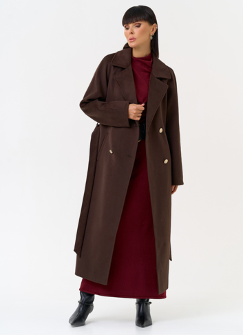 Женское пальто  с акцентными пуговицами