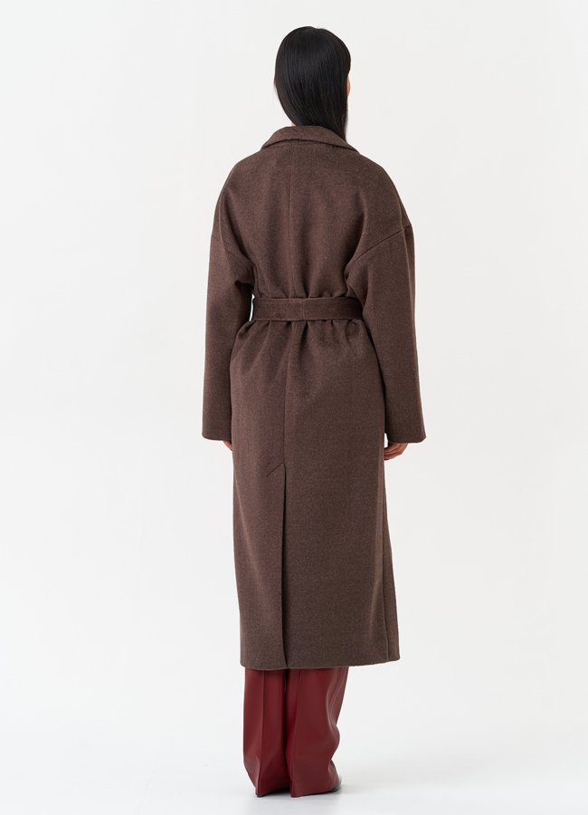 фото Женское пальто с английским воротником модель № 30198