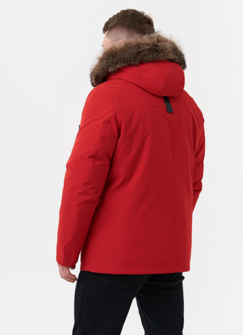 Парка мужская на мехе из волка