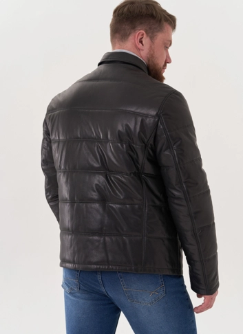 Мужская кожаная куртка "косуха" фото