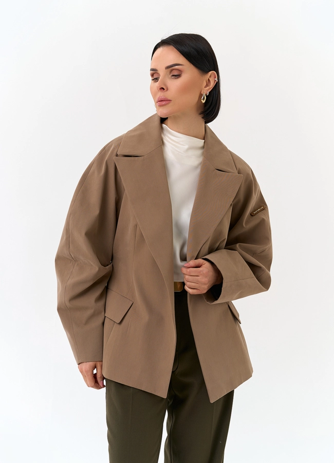 Женская куртка с объемными рукавами модель № 32559 универмаг малина