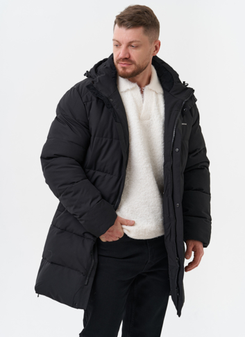 Мужской пуховик с капюшоном 
